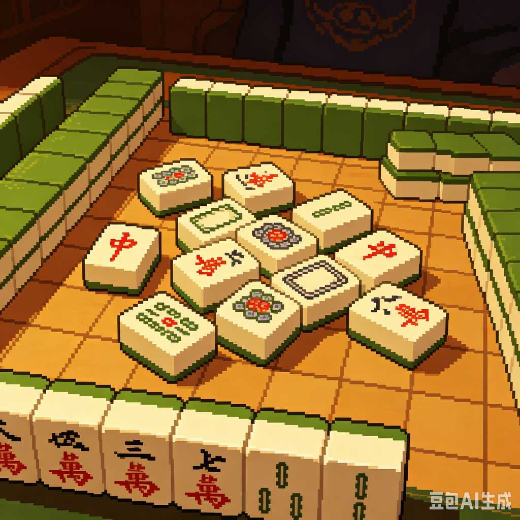 compact mahjong set with case